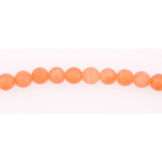 Jadeperle gefärbt, 6mm, orange